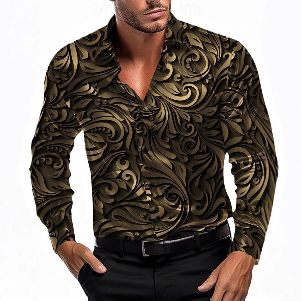Cool Fashion Vintage Printed Shirt Hawaiian Shirt Men's Summer Shirt