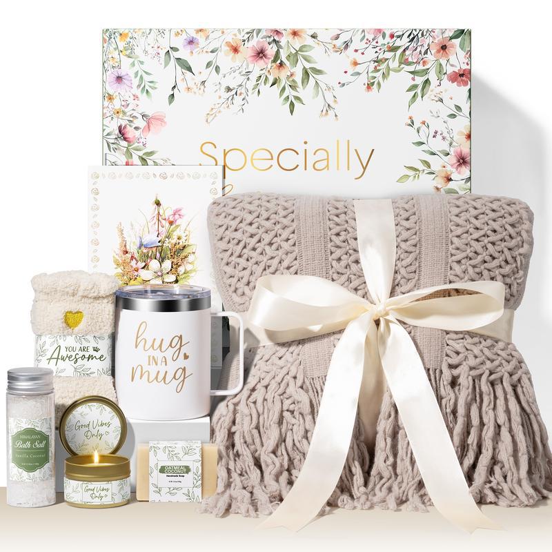 Christmas / Halloween Relax Gift Basket Women - Rose Cash Gift Box