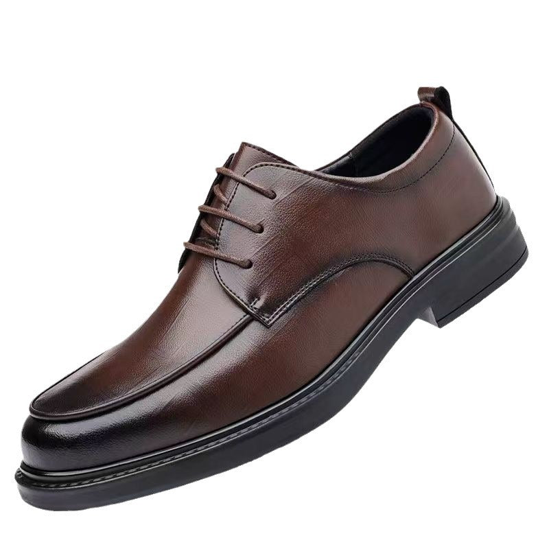 Men's Leather Shoes Spring Fashion New Non-slip Breathable