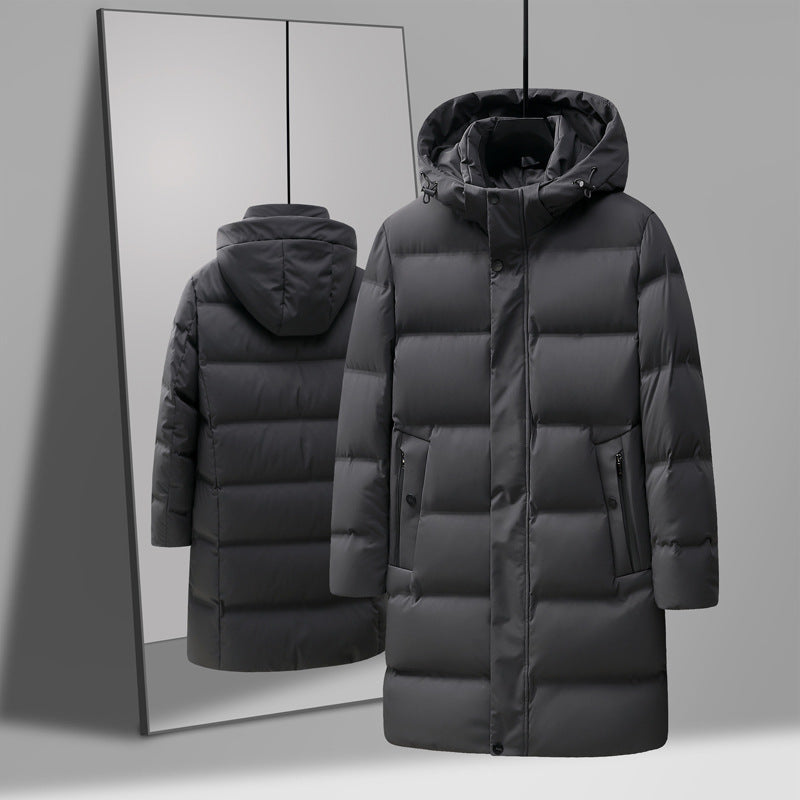Men's Fashion Mid-length Thick Down Jacket  - Coat