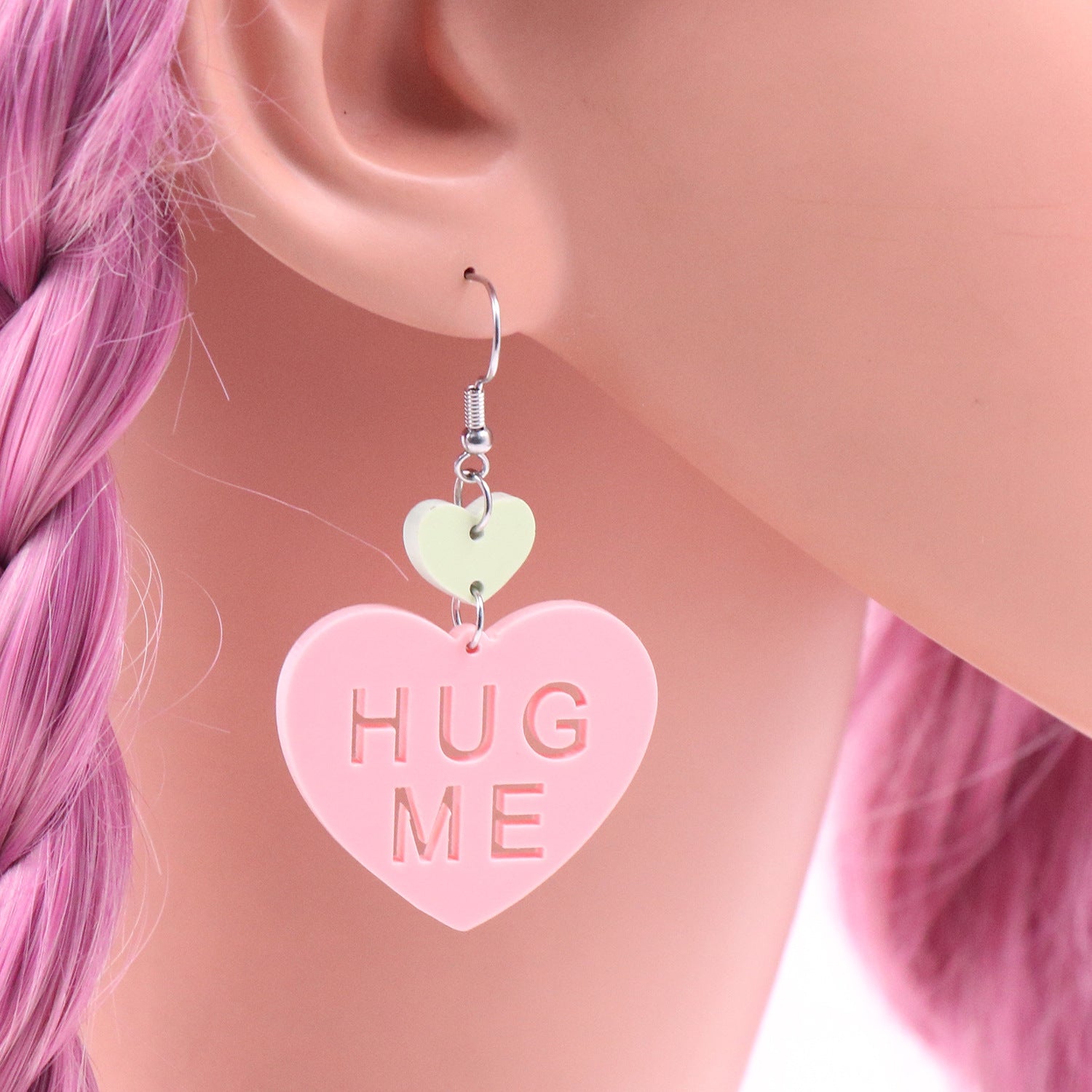 Fashion Love Letter Valentine's Day Gift Cute Acrylic Earrings Jewelry