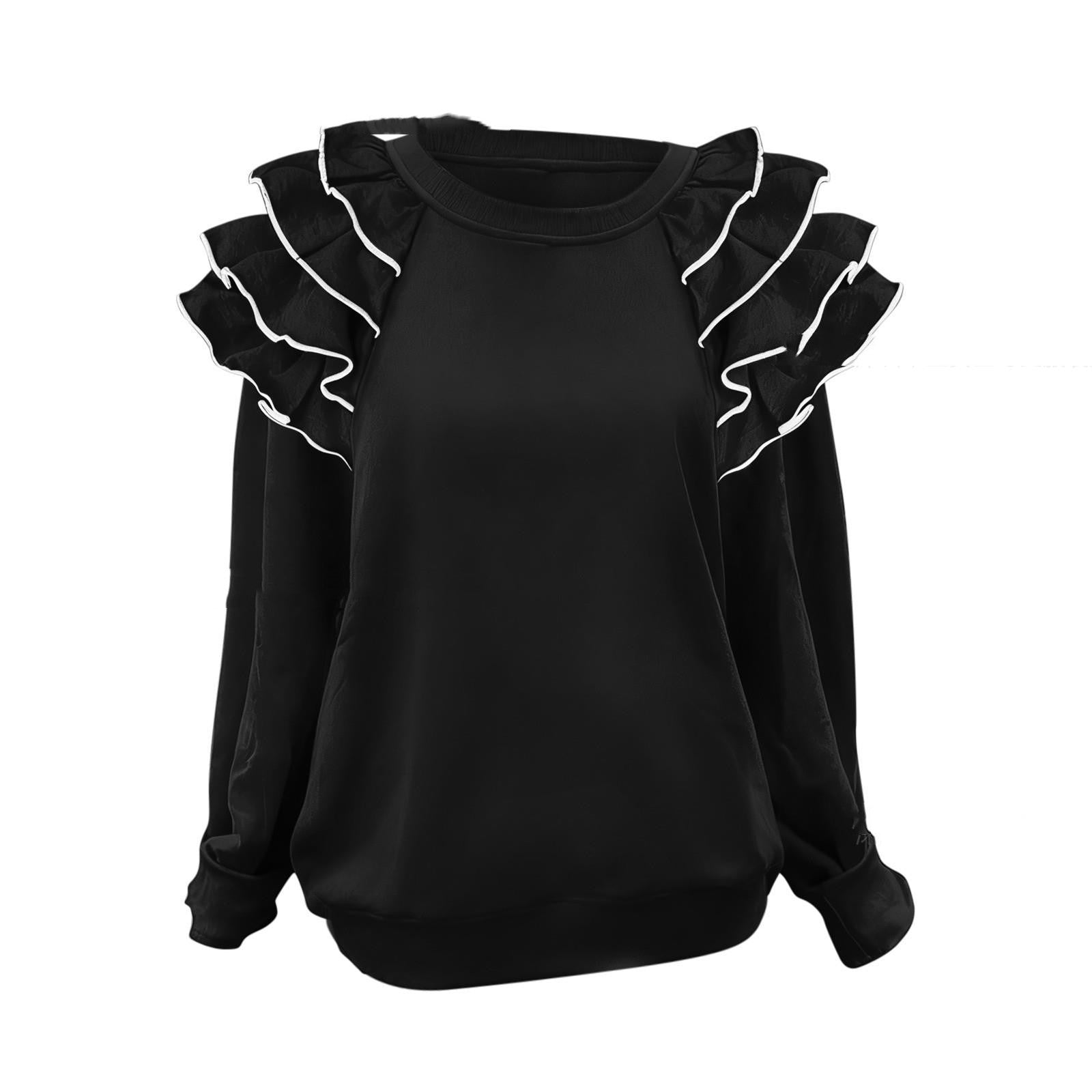 Comfortable And Slimming Ruffle Top For Women