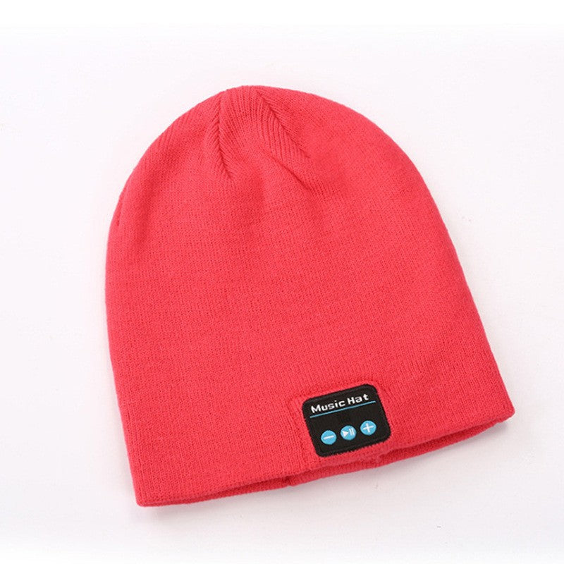 Bluetooth 50 Knitted Hat Simple Solid-Color Hip-Hop Style