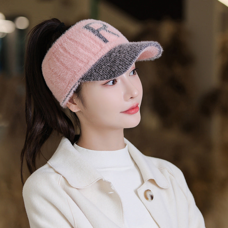 Autumn And Winter New Hat Female Fashion Alphabet Knitting Woolen Cap