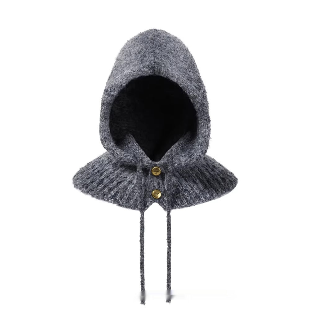 Warm Ear-protecting Hat And Scarf In One Tie-dye Balaclava Hat