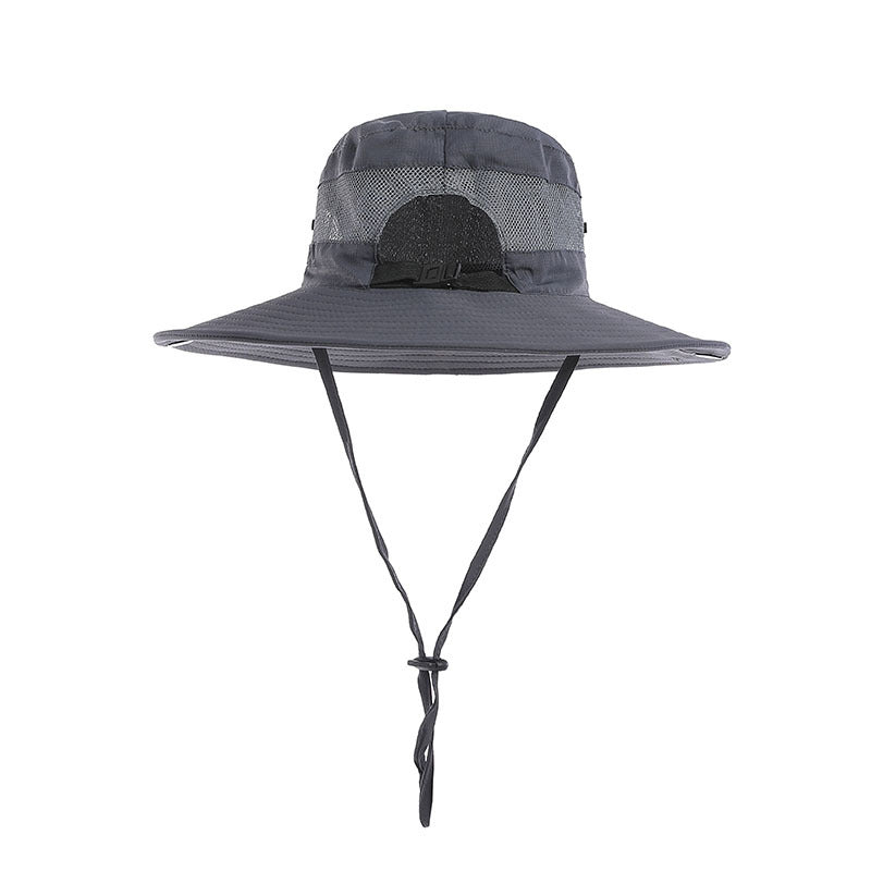Bucket Hat Women's Summer Outdoor Sun Hat Exposed Ponytail Sun Hat Sun Protection Hat