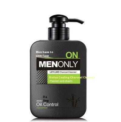 Poquan Ya Cool Cool Charcoal Men'S Cleanser, Oil Control Cleanser, Deep Cleansing, Men'S Cleanser, Skin Care