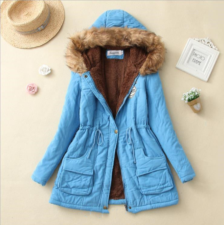Hooded Winter Jacket - Women's Fashion  - Warm Coats