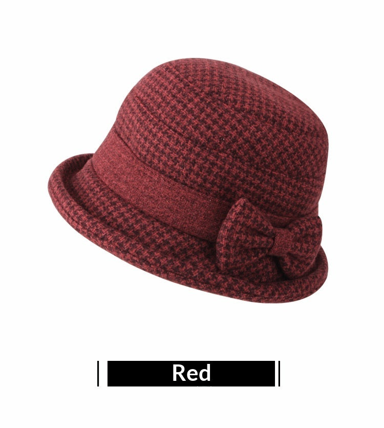 Warm Winter Gift Hat For Seniors Bucket Hat Style