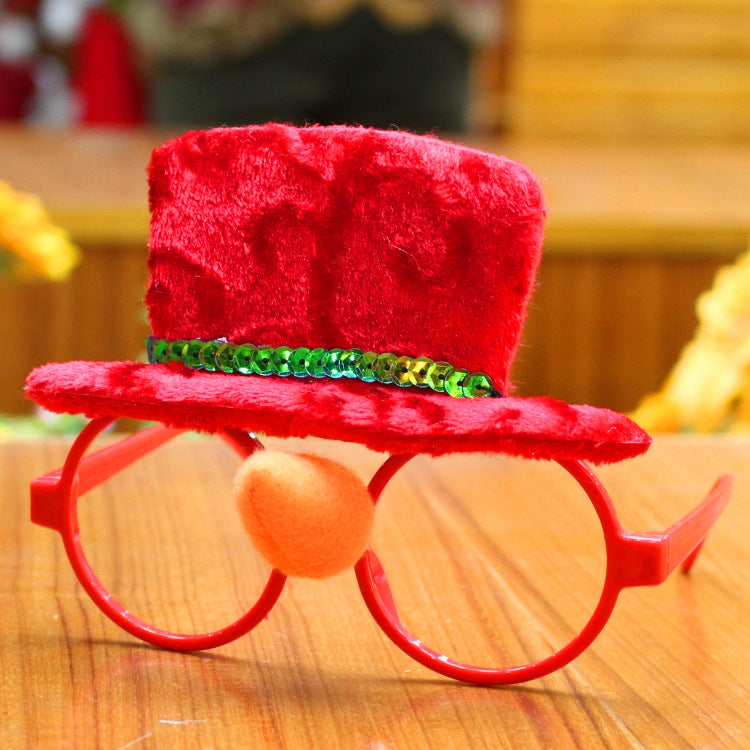Christmas glasses- frame Christmas party supplies -Christmas gifts- Christmas decorations glasses Santa glasses