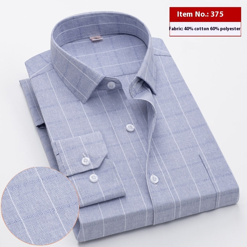 Shirt Men's Long Sleeve Spring And Autumn Middle-aged Loose Casual Men's Shirt