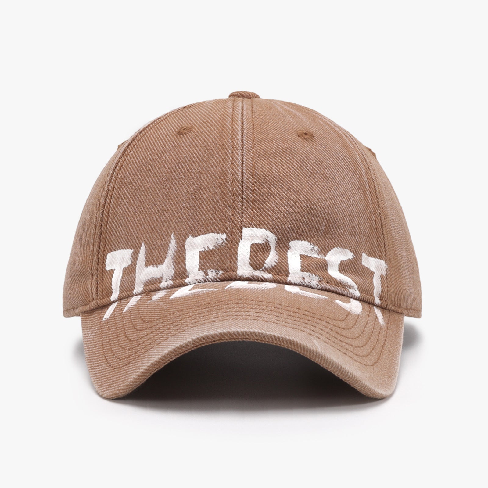 Letter Graffiti Curved Brim Soft Top Baseball Cap