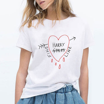 Harry Styles Fine Line Korean T Shirt -Women Fashion Tops -Shirts Short Sleeve Round Neck -T-Shirts Leisure Top Tee Casual Ladies