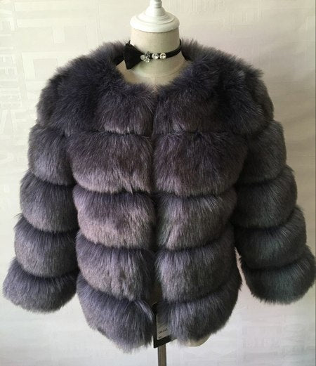 S-3XL Mink Coats  - Women Winter New Fashion FAUX Fur Coat  - Elegant Thick Warm Outerwear  - Fake Fur Jacket Chaquetas Mujer