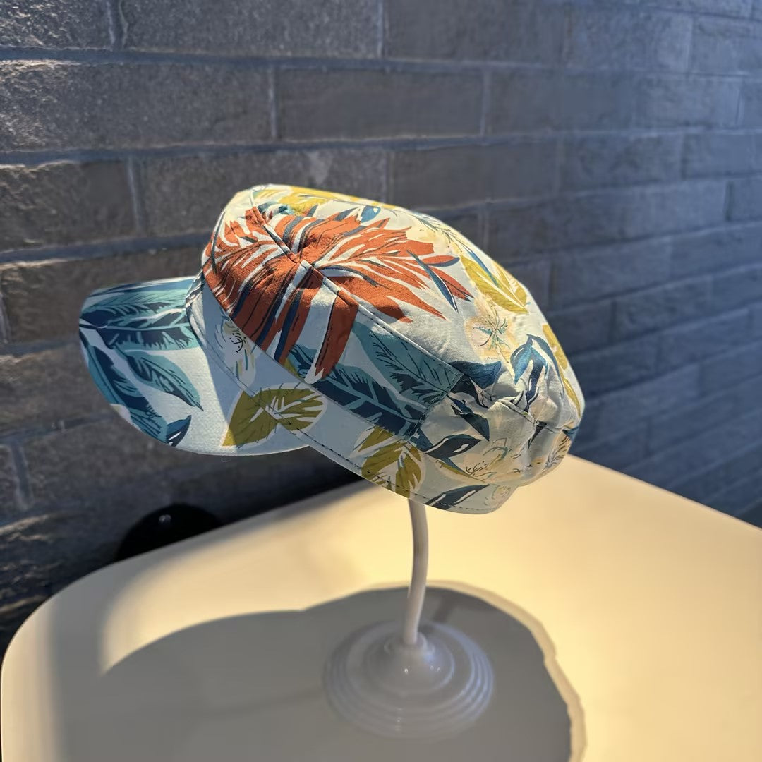 Printed Cap Fashionable Korean Style Versatile Outdoor Accessory