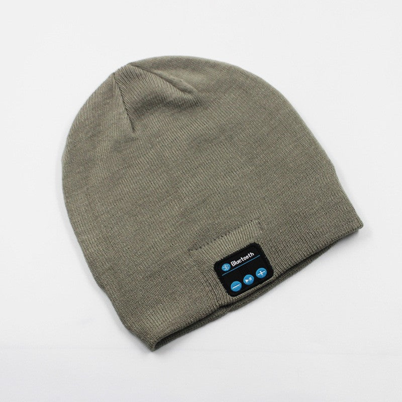 Bluetooth 50 Knitted Hat Simple Solid-Color Hip-Hop Style