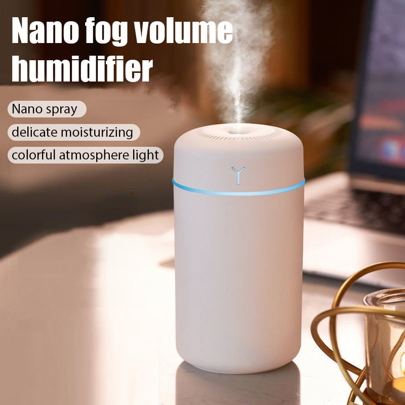 Portable Rechargeable Seven-color Silent Aromatherapy Car Humidifier