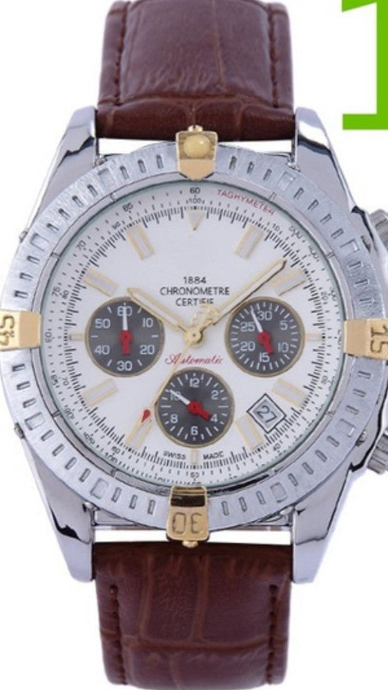 Leather business multifunctional watch