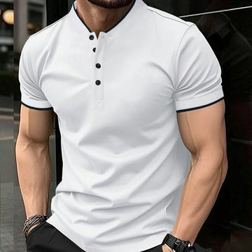 Mens Versatile Casual Short-sleeve Top