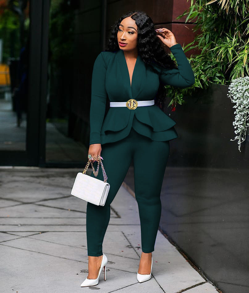 Africa Clothing - African Sets For Women -  Elastic Bazin African Clothes 2 Two Piece Set Top and Pants Dashiki Famous Suit For Ladies