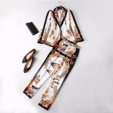 Ladies' Suit European / American Style - Fashion Printed Suit  - Women