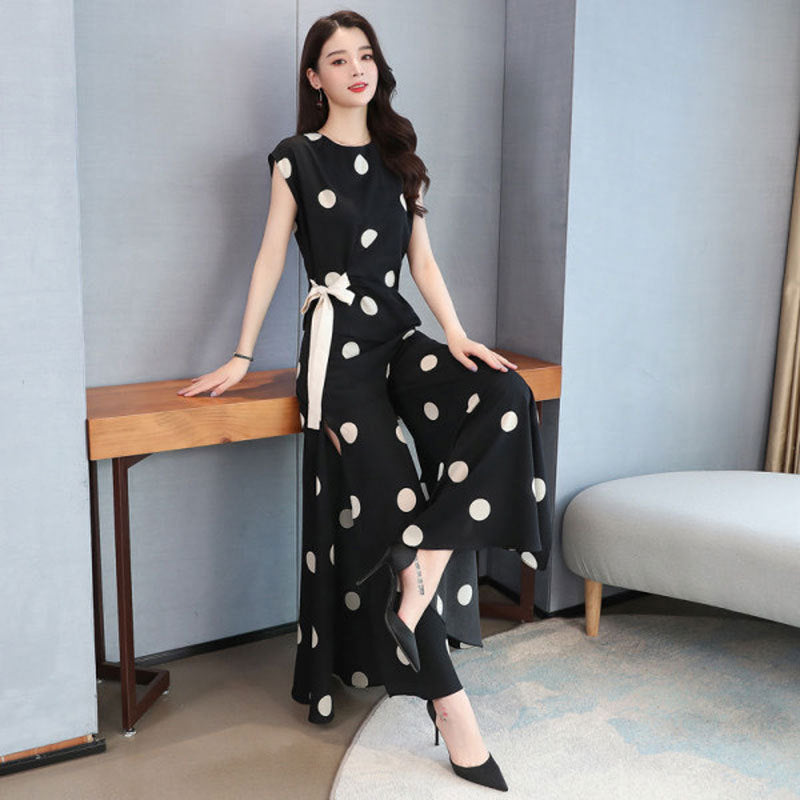 SAIYARA - Women's Summer Suit  - Wide Leg Pants Skirt Two Piece Sets