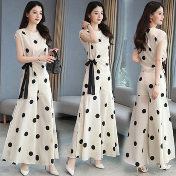 SAIYARA - Women's Summer Suit  - Wide Leg Pants Skirt Two Piece Sets
