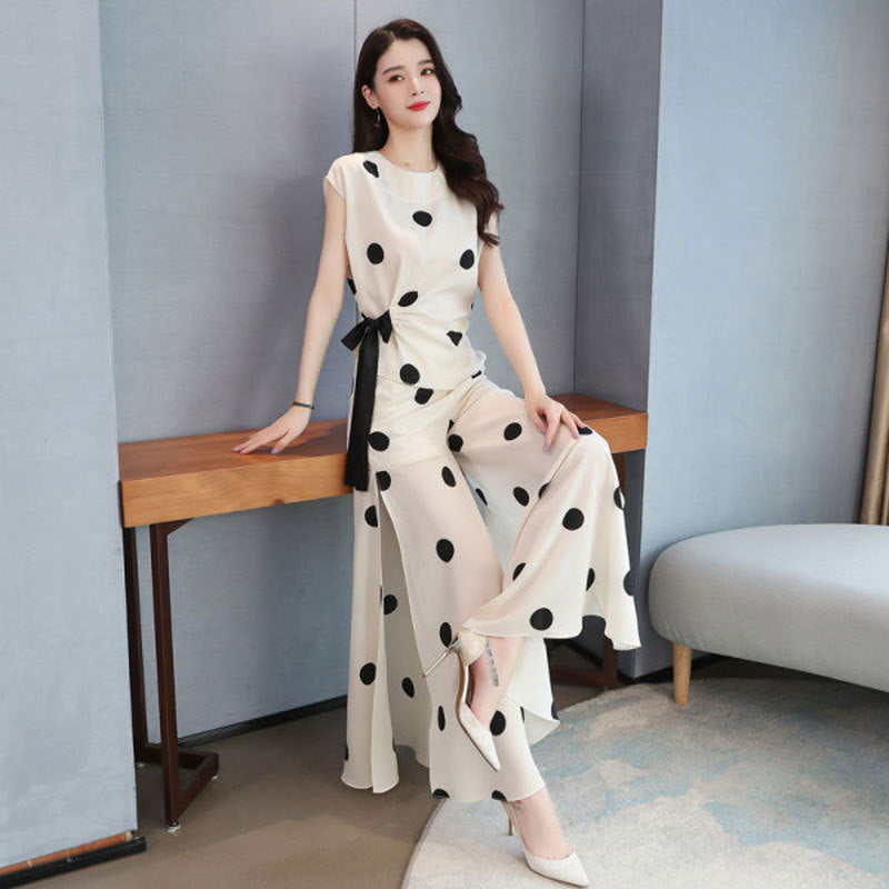 SAIYARA - Women's Summer Suit  - Wide Leg Pants Skirt Two Piece Sets