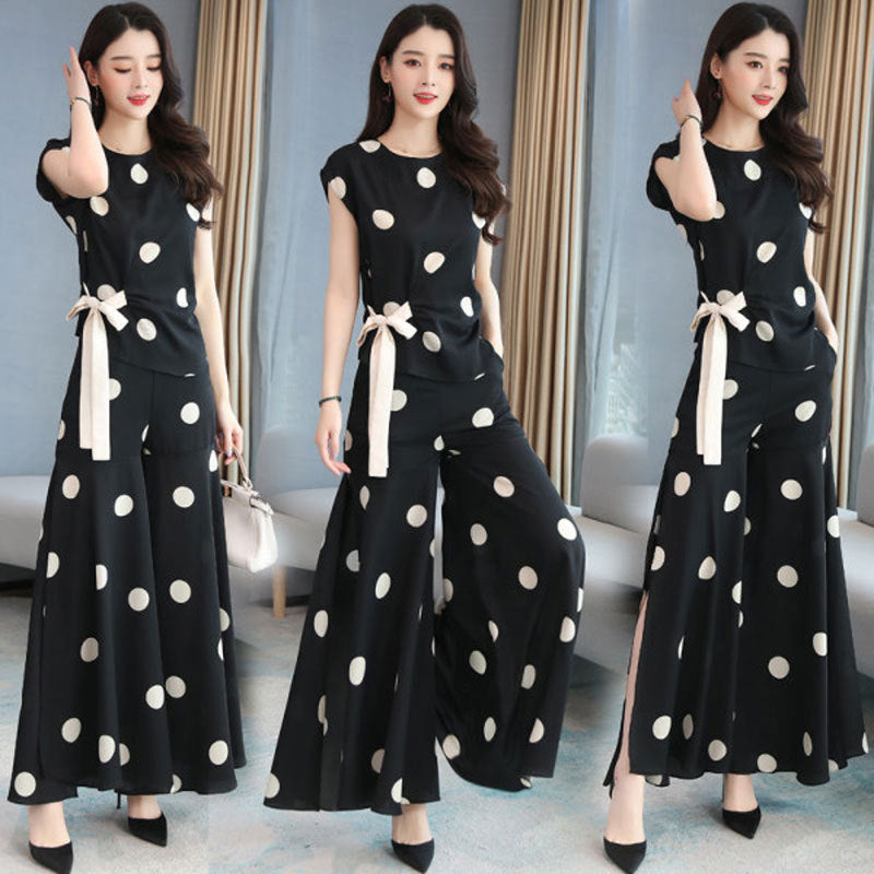 SAIYARA - Women's Summer Suit  - Wide Leg Pants Skirt Two Piece Sets