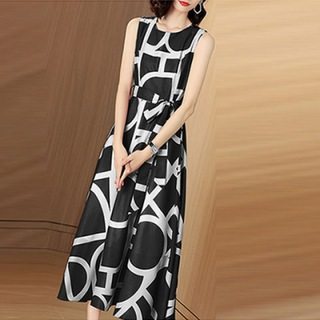 Summer Women Dress  - Fashion Elegant O Neck Office Lady Dress