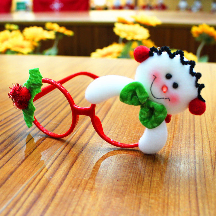 Christmas glasses- frame Christmas party supplies -Christmas gifts- Christmas decorations glasses Santa glasses