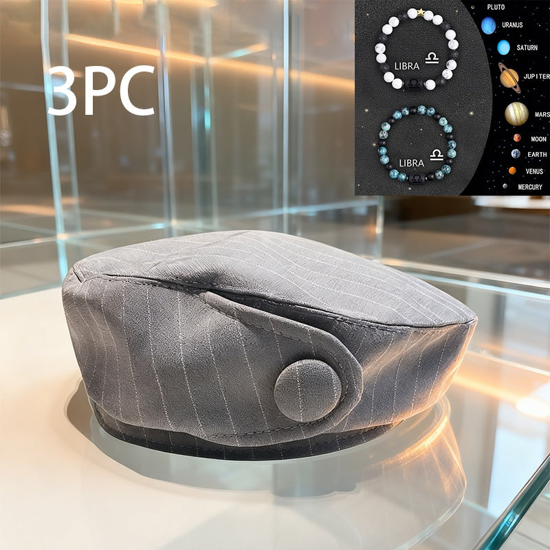A British-style Casual Painter Hat That Is Versatile And Can Show Off Your Face