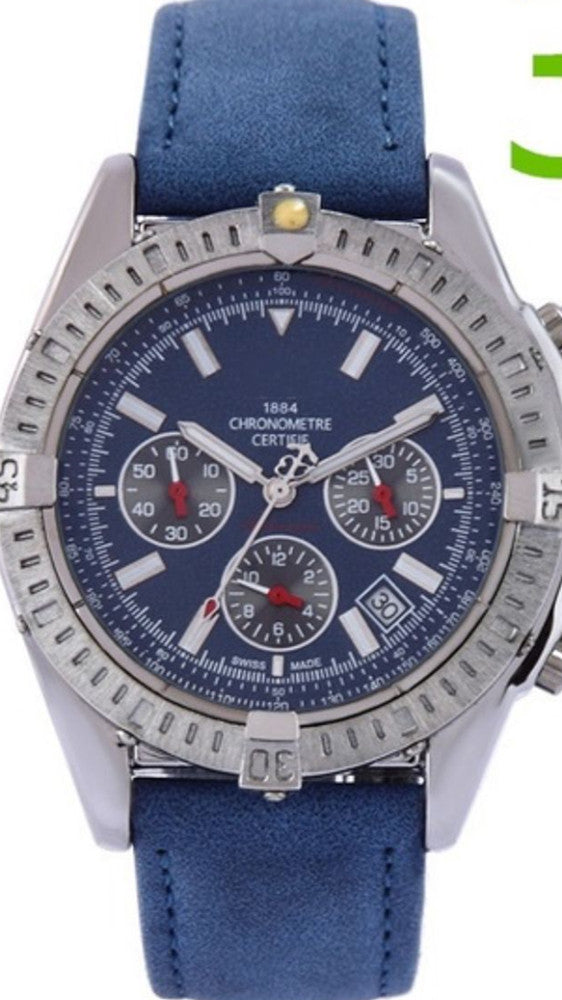 Leather business multifunctional watch