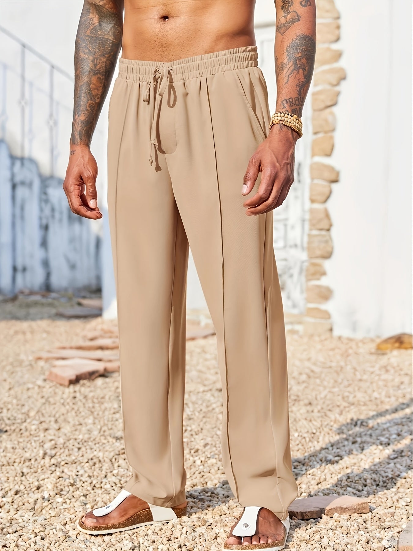Trendy Slacks - Men's Trousers, Long Pants, Straight Pants, Corduroy Slacks, Corsets, Anti-wrinkle Slacks, Cropped Pants, Men's Linen Slacks
