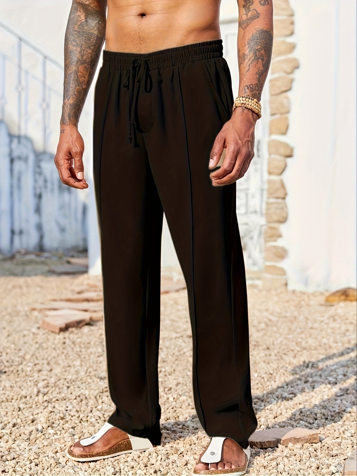 Trendy Slacks - Men's Trousers, Long Pants, Straight Pants, Corduroy Slacks, Corsets, Anti-wrinkle Slacks, Cropped Pants, Men's Linen Slacks