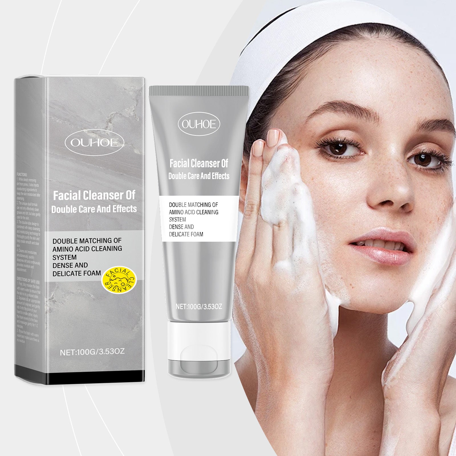 Double Cleansing Moisturizing Facial Cleanser Mild
