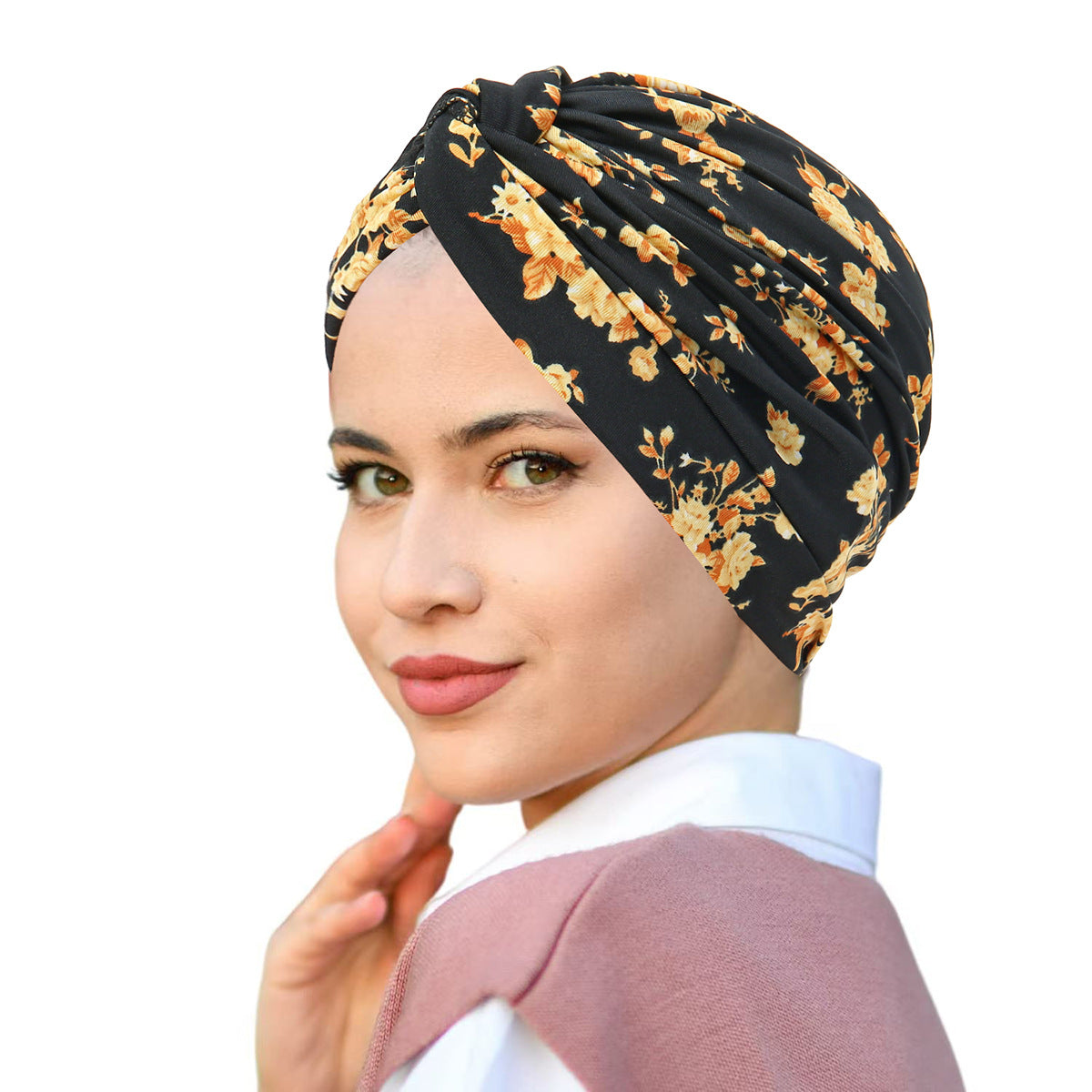 Printed Pullover Travel Hat Versatile Beanies For Women