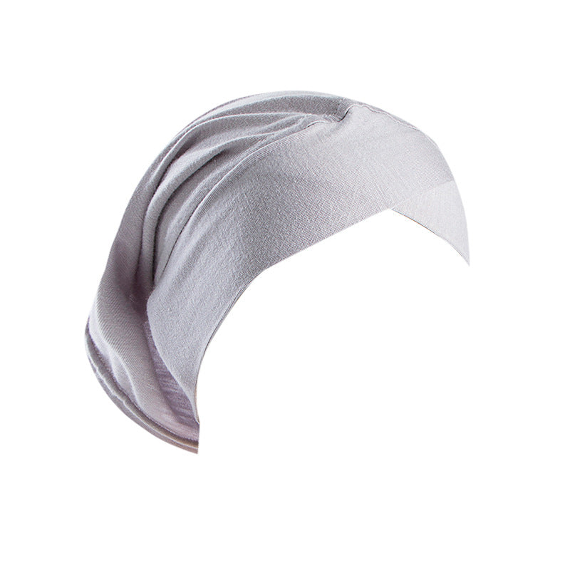 Womens Solid-Color Versatile Headscarf Hat