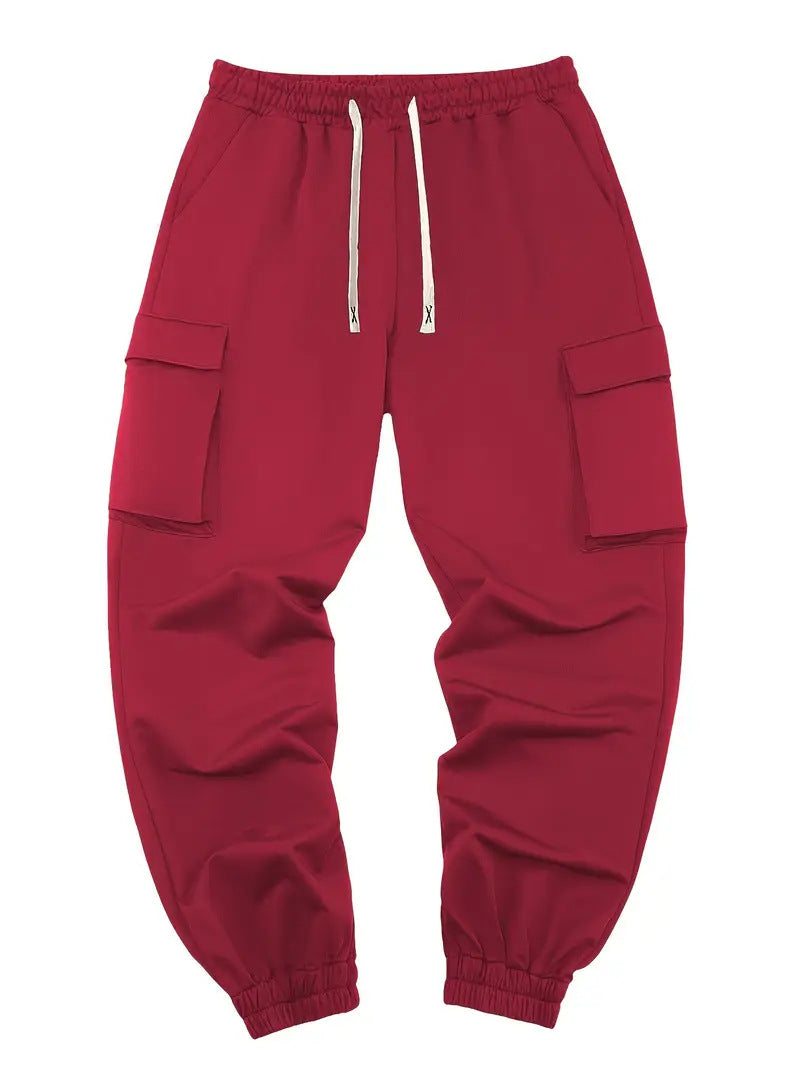 Men's Multi-pocket Workwear Pants Ancient Leisure Tappered Trousers