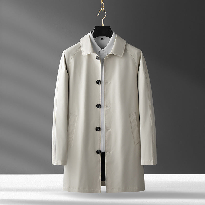 Trench Coat / Overcoat  - Light Luxury Casual Korean Style Coat  - For Light Winter