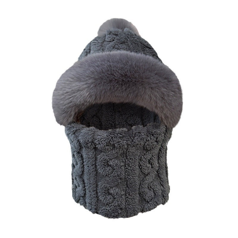 Pullover Hat Scarf Integrated All-match Electric Car Cycling Warm Artifact Windproof Neck Protection