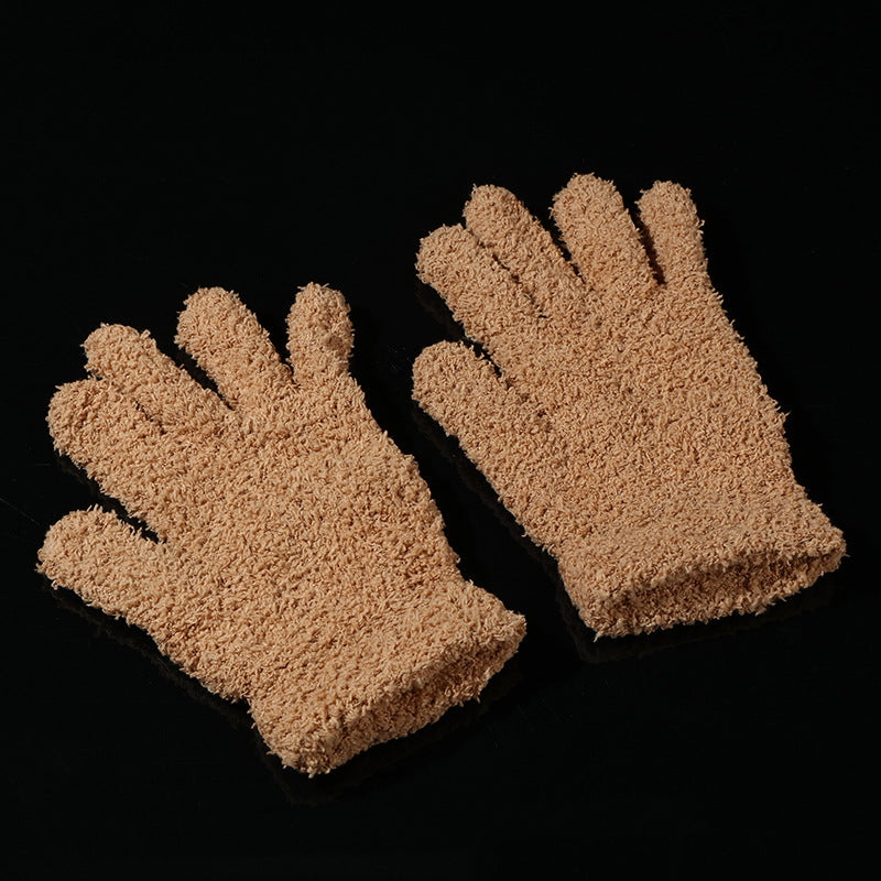 Crafts Wool Gloves Plate Walnut