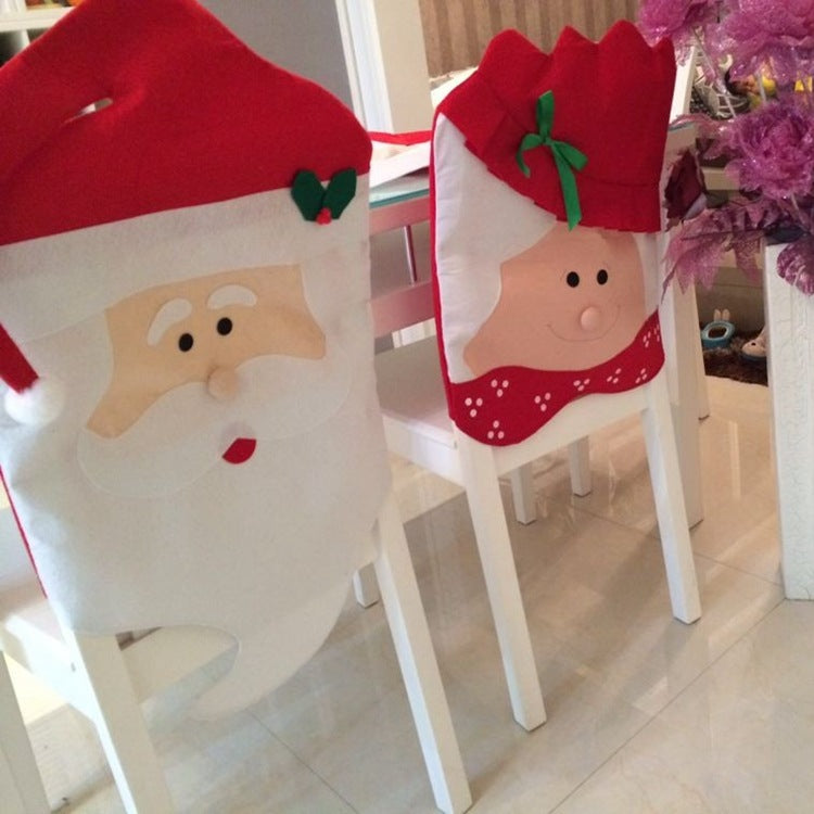 Europe and the United States are selling Christmas  dinner table sets - chair coverings, supplies, decorative gifts, and  large spot