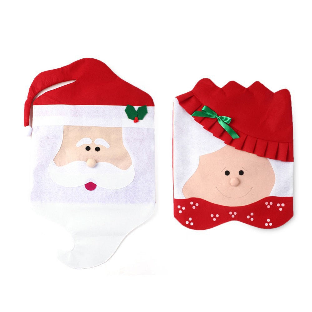 Europe and the United States are selling Christmas  dinner table sets - chair coverings, supplies, decorative gifts, and  large spot