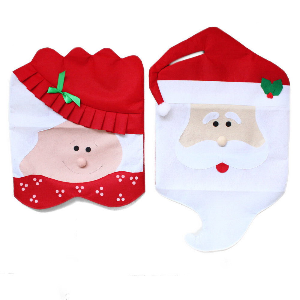 Europe and the United States are selling Christmas  dinner table sets - chair coverings, supplies, decorative gifts, and  large spot