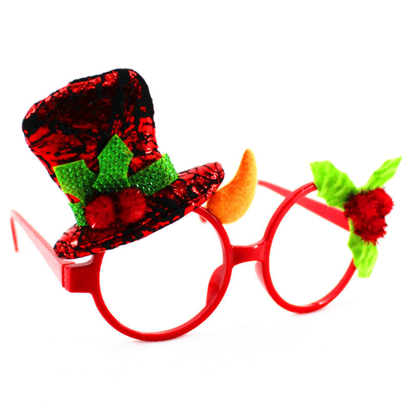 Christmas glasses- frame Christmas party supplies -Christmas gifts- Christmas decorations glasses Santa glasses
