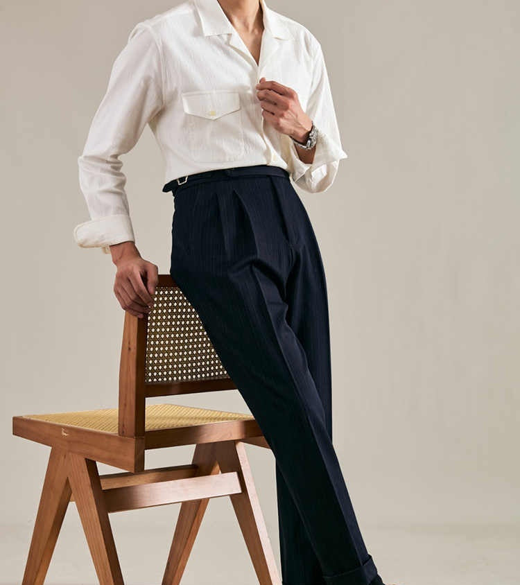 New Men's Casual Pants Advanced Draped Pants