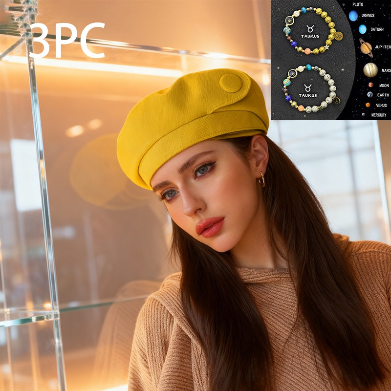 A British-style Casual Painter Hat That Is Versatile And Can Show Off Your Face