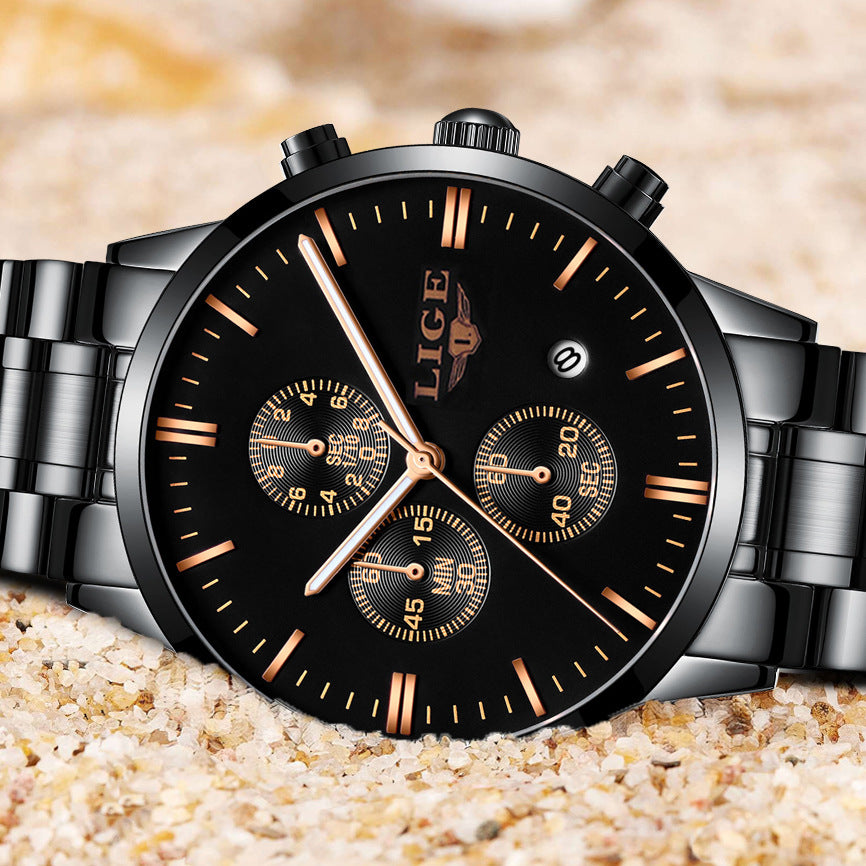 Multifunctional business quartz watch