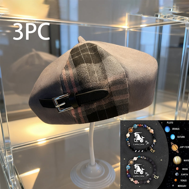A British-style Casual Painter Hat That Is Versatile And Can Show Off Your Face
